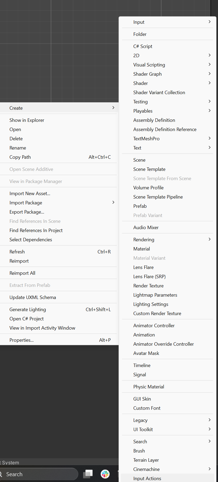 Add new Input Actions asset